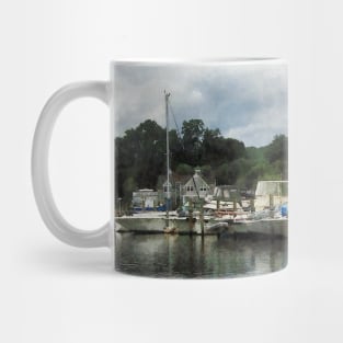 Essex CT - Boats On A Cloudy Day Mug